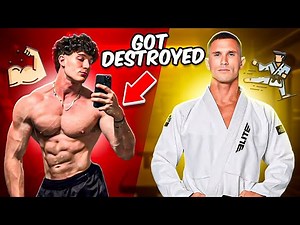 Bodybuilder vs Jiu-Jitsu fighter (INSANE)