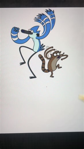 You know who else likes to draw regular show characters as humans? #regularshow #regularshowmordecai #mordecaiandrigby #dtiys #artmeme #meme #characterdesign #digitalart #art #fyp
