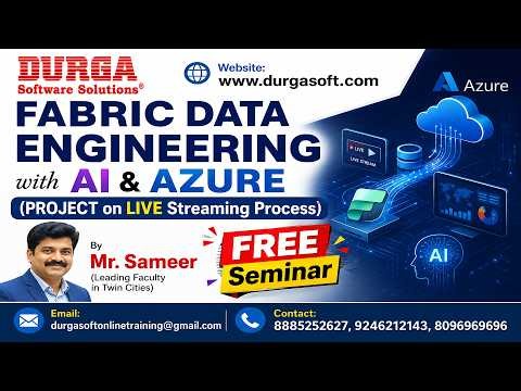 FABRIC DATA ENGINEERING with AI & AZURE (FREE Seminar) tutorials || by Mr. Sameer