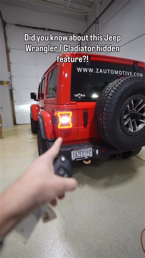 Z Automotive on Instagram: "Reverse lights with unlock 5x! . Comment “LIVE” and we’ll dm you a YouTube link with a full video of all the live features that can be unlocked for your wrangler JL or gladiator JT . The Tazer JL programmer offers many little “unlocks”, some cool visual ones like these keyfob “Konami code” ones, but the best ones actually happen behind the scenes of the vehicles programming. . The Tazer can unlock off-road pages, add the auxiliary switches menu to your Uconnect radio 