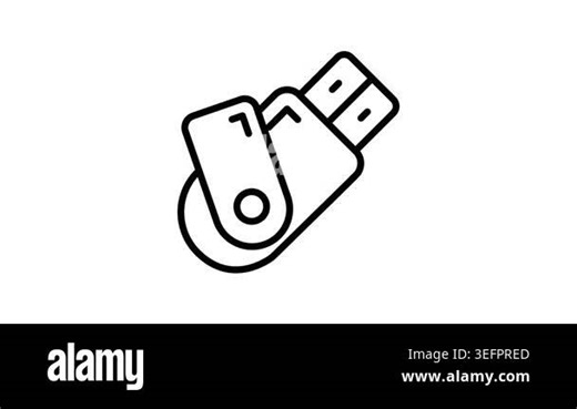 Get a glimpse of this USB port linear icon animation Stock Video Footage - Alamy