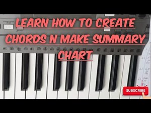LESSON 3 | HOW TO CREATE CHORDS on keyboard in a simple way | Pianotutorial | FOR BEGINNERS |