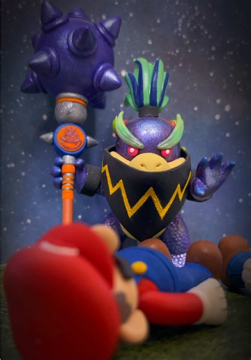 Super Mario Galaxy Movie WONDER BOWSER JR. made with CLAY #nintendo #supermariogalaxy Music: Mario Kart World - Wii Grumble Volcano
