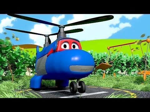 Carl the Super Truck is The Cargo Plane in Car City| Trucks Cartoon for kids