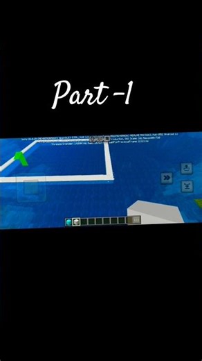 Part:1 Making a big Swimming pool in Minecraft game #gameplay #minecraft #top #foryou