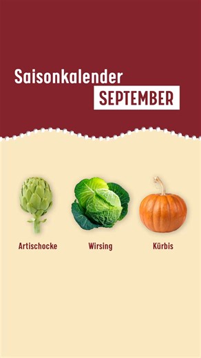 Lust auf saisonale Frische? 🌾🥦 Im September warten knackige Ernte-Schätze und köstliche Pilze auf dich. Schau dir unseren Saisonkalender durch und lass dich von saisonalen Zutaten zum Kochen & Backen inspirieren. | Tante Fanny
