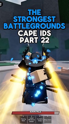 Cape IDs Part 22 ☀️| The Strongest Battlegrounds #roblox #strongestbattlegrounds #tsb