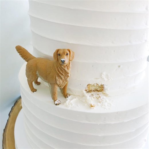 Custom Pet Wedding Cake Topper, Personalized Dog & Cat Figurine, Romantic Wedding Decor - Etsy