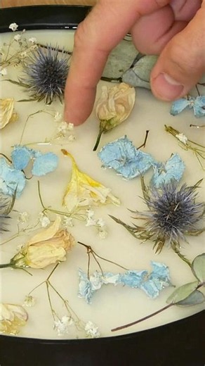 Flower Table with Epoxy Resin
