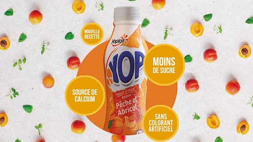 Le nouveau look de YOP, avec une nouvelle recette* et une nouvelle saveur fraise 😋 L'as-tu repérée ? 😉 T'as faim, t'as soif, t'as YOP ! 👍 Riche en calcium 👍 Moins de sucre 👍 Sans colorant artificiel. | Yop Maurice