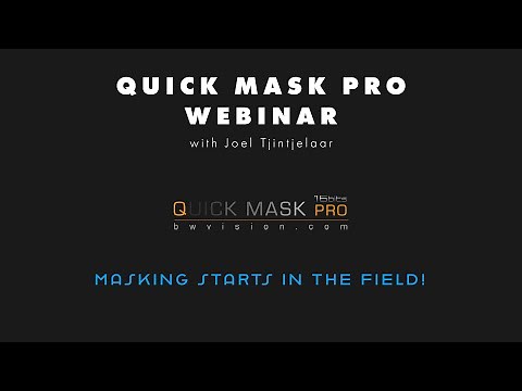 Quick Mask Pro Comprehensive tutorial series - Live Webinar Recording Full HD