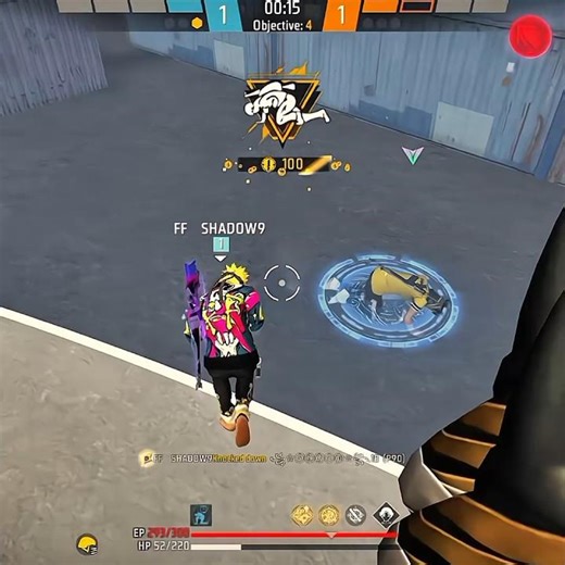 Awm Challenge 1vs4 Clutch Moment ✌️ #ffshadow9 #sehar