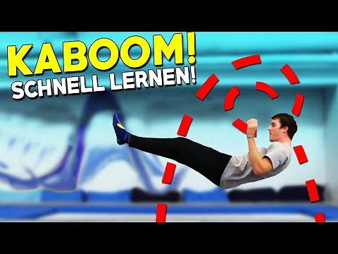 KABOOM LERNEN! (Backflip vom Rücken) - Trampolin Tutorial!