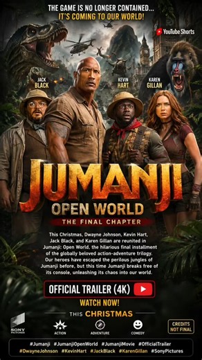 JUMANJI: OPEN WORLD (2026) – Official Trailer (4K) | Dwayne Johnson, Kevin Hart, Jack Black