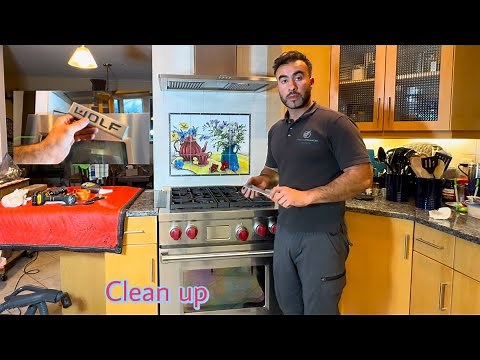 How to clean wolf range door glass| wolf range door glass cleaning |df304|Wolf 815575 Dual Fuel Logo