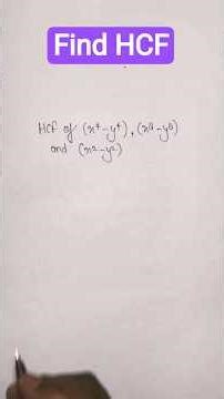 Find HCF🤓 #Maths trick #Short trick #Calculation #NextGen Saral Maths