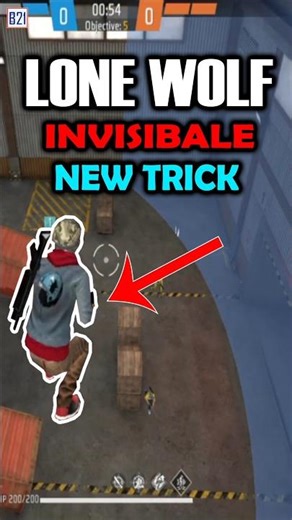 LONE WOLF INVISIBLE TRICK - FREE FIRE | FREE FIRE H*ck use & WIN ALL MATCH
