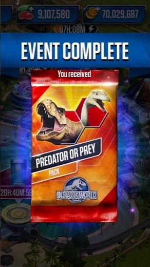 Predator Or Prey Pack Opening ! Predator Or Prey Jurassic World The Game