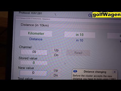 VCDS mileage adaptation