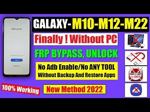 SAMSUNG M10s, M12, M22 FRP BYPASS ANDROID 11 WITHOUT PC 2022