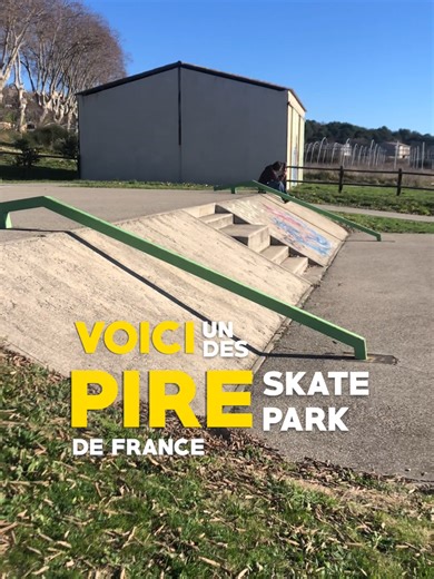 L'un des pires skateparks de France.... #skateboarding