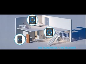 TECKNET Twin Mains Plug-in Wireless Doorbell Kit With 2 Receivers