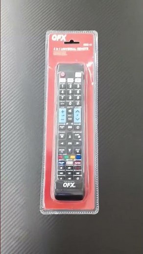 Control remoto para TV Universal QFX.4 en 1. #learning #controlremoto #tv