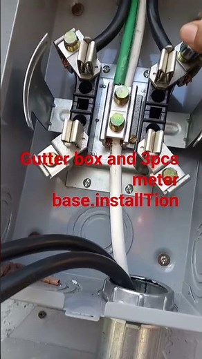 meter base installation and feederline