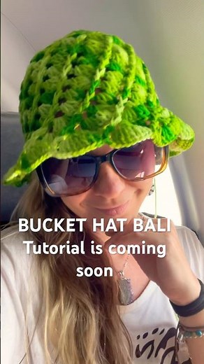 CROCHET BUCKET HAT BALI ! STEP BY STEP TUTORIAL IS COMING SOON! BEGINNER FRIENDLY PATTERN ! #crochet