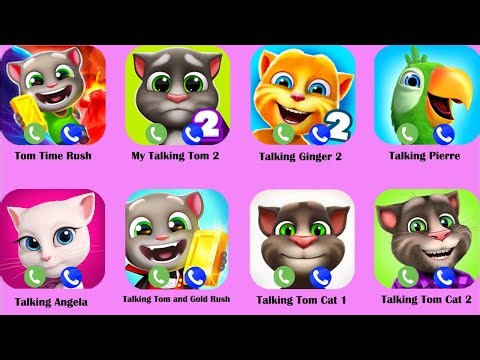 Talking Tom Cat 2,Talking Pierre the Parrot,Tom Time Rush,My Talking Tom 2,Talking Ginger 2