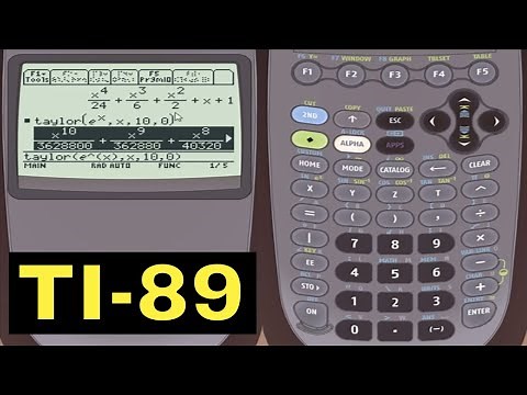 TI-89 Calculator - 08 - Calculator Taylor and Maclaurin Polynomials