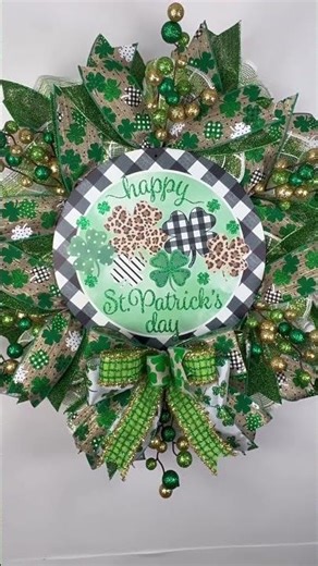 St. Patrick’s Day Wreath,St. Patrick’s Decor,St.Patty Spring Wreath,Lucky Charm Wreath,Shamr #shorts