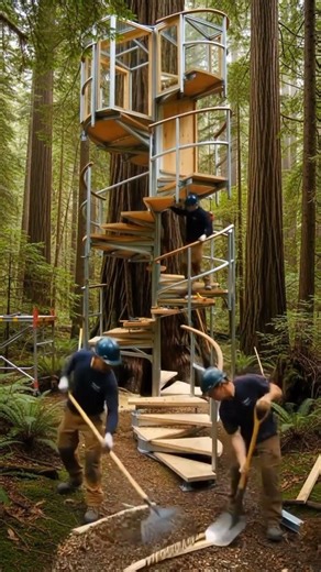 We Built This Crazy Treehouse Around a Giant Tree… And It Looks Insane