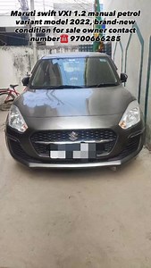 Maruti swift VXI 1.2 manual petrol variant model, 2022 Brand-new condition for sale Owner contact number ☎️9700666285 | Mohd Mujeed Bhai