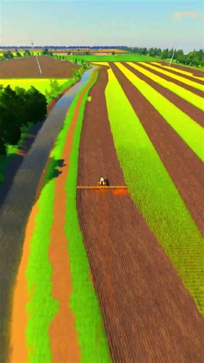Satisfying ploughing #farmingsimulator25 #farmingsimulator #farmingsimulator19