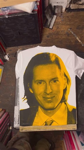 PBY on Instagram: "Wes Anderson print, on heavy white tee."