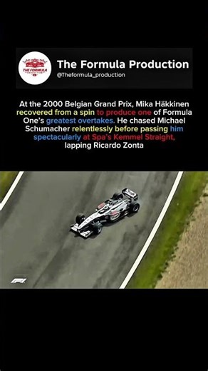 Häkkinen’s bold move secured victory and became an iconic moment in Formula One history #formula1