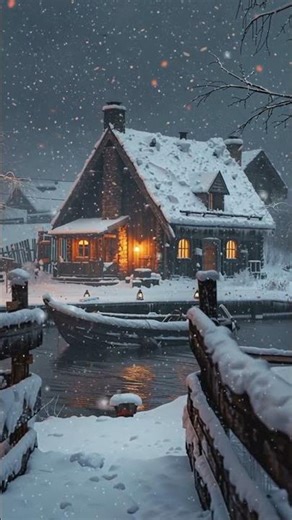 Cold Snowstorm Night | Relaxation & Tranquil Sleep with Howling Winds #snow