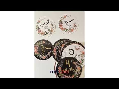 🎉 Set de 16 Cartonașe Foto – Primul An al Bebelușului 📸👶