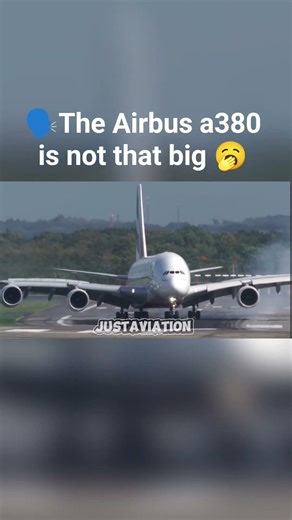 The real size of a Airbus a380 #aviation#plane