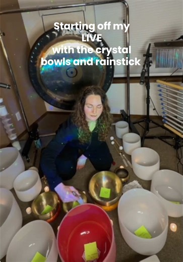 First moments of tonight’s live sound meditation with the rainstick and crystal bowls 🥰 thanks so much to everyone who joined! See you next Wednesday 8pm PT 🤗 #tiktoklive #livehighlights #soundhealing #soundmeditation #live