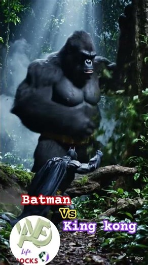 Batman vs King Kong 🦇🐒 | Who Wins the Ultimate Titan Battle? #Shorts #shortsfeed #ytshorts #batman