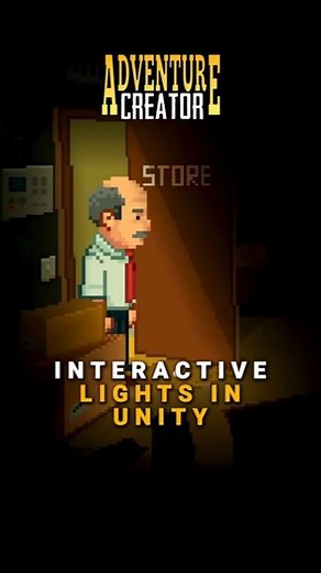 Adventure Creator - Interactive lights #unity #adventurecreator #gamedevblog #pointandclick