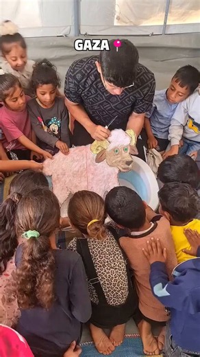 **✅ La description factuelle de la vidéo est correcte.**Le post de @GAZAWOOD1 décrit fidèlement ce que montre la vidéo : un événement pour enfants organisé à Gaza, avec la simulation du sacrifice rituel d’un agneau à l’aide d’un modèle en carton, du liquide rouge projeté du « cou » et des cris d’« Allahu Akbar ».### Détails du fact-check- **La vidéo est authentique** : elle circule largement depuis le 26 mai 2026 sur X, Instagram et Facebook (notamment relayée par ILTV Israel News et d’autres co