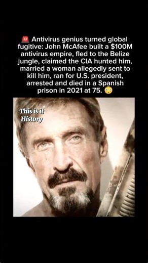 John McAfee: The Billionaire Antivirus Genius Who Died in Mystery #viral #shorts