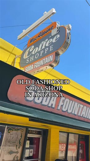 OLD FASHIONED SODA SHOP IN ARIZONA! 🍨 After being closed for 4 years, @macalpinesphx is back open serving up their iconic pies, sodas and sundaes! This family business is amazing and we love that you can do a little vintage shopping while you’re there! Let us know if you stop by to check it out! 📍Mac Alpine’s Diner and Soda Fountain 2303 N 7th St Phoenix, AZ 85006 #oldfashioned #sodafountain #sodashop #oldfashionedsoda #arizona | Hungry Hotline