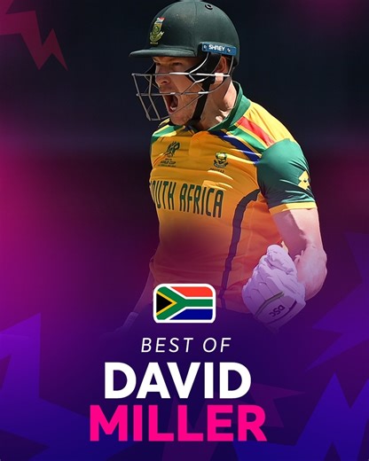 David Miller has provided some big hits and clutch moments for the Proteas in the #T20WorldCup 2024 💥 Watch his best moments 🎥 | ICC - International Cricket Council