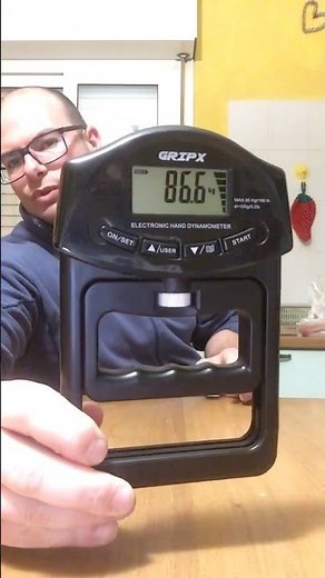 Dynamometer test 86.6 kg #power #strong #armwrestling #dinamometro #presa #handpower #grip #gym