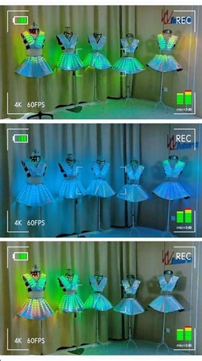 Let light and shadow become your fashion advantage – the LED-lit skirt.
