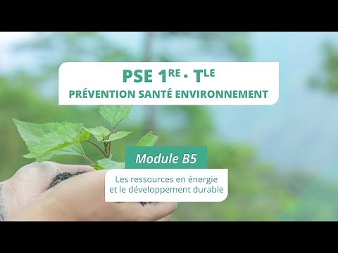 PSE module B5 : Les ressources en énergie et le développement durable